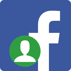 facebook-logo met accountafbeelding